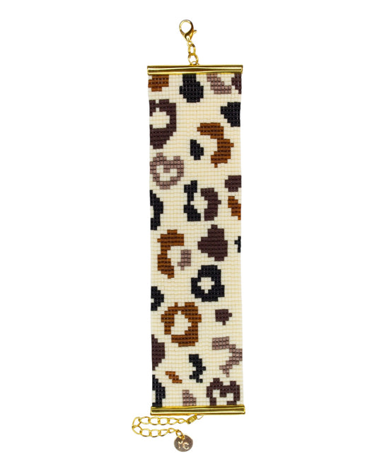 Bracelet Léopard Ecru