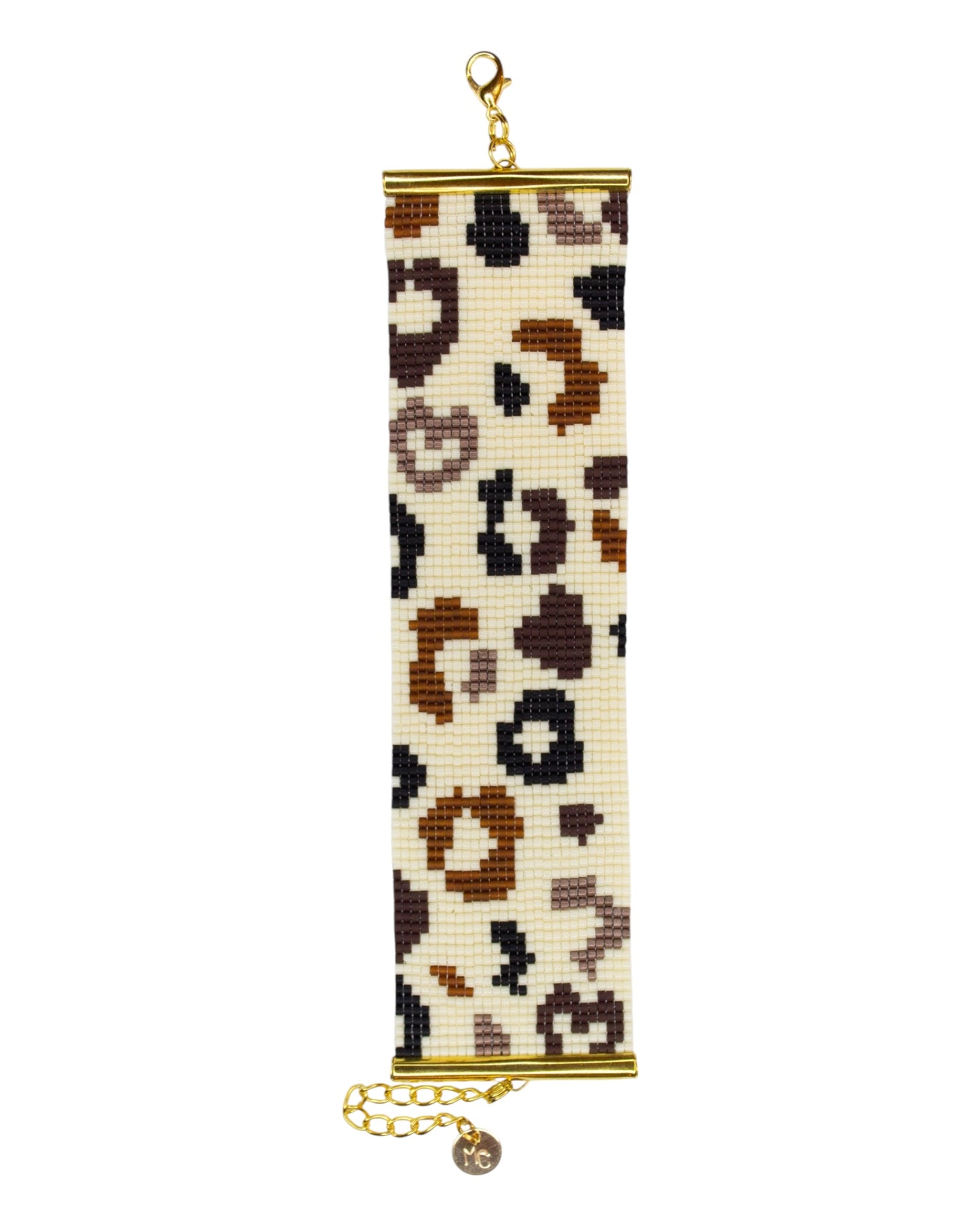 Bracelet Léopard Ecru