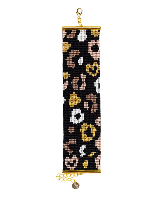 Bracelet Léopard Noir